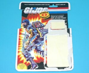 1984 GI JOE FIREFLY v1 CUT CARDBACK FILE CARD FILECARD 1988 FUNSKOOL INDIA