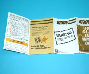1984 GI JOE LEAFLET BROCHURE CATALOG "FOR TEAM MEMBERS ONLY" PROMO FORM HASBRO
