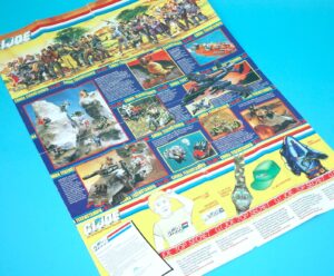 1987 GI JOE LEAFLET BROCHURE CATALOG FOLDOUT NL DUTCH HASBRO