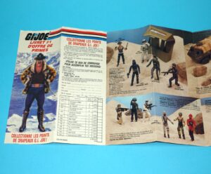 1986 GI JOE  LEAFLET BROCHURE CATALOG "PREMIUM OFFER" EN FR CANADA HASBRO