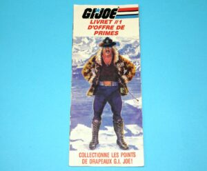 1986 GI JOE  LEAFLET BROCHURE CATALOG "PREMIUM OFFER" EN FR CANADA HASBRO