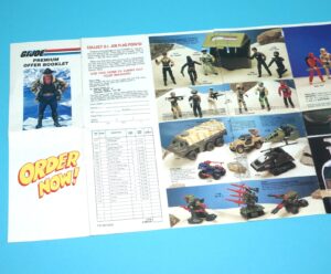 1986 GI JOE LEAFLET BROCHURE CATALOG "PREMIUM OFFER" HASBRO