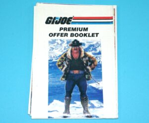 1986 GI JOE LEAFLET BROCHURE CATALOG "PREMIUM OFFER" HASBRO