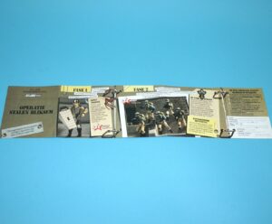 1987 GI JOE LEAFLET FOLDOUT "STALEN BLIKSEM" STEEL BRIGADE NL BE BENELUX HASBRO