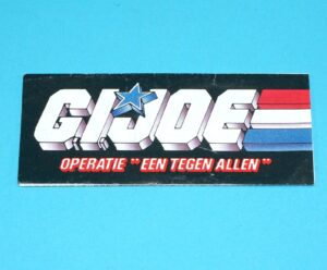 1988 GI JOE MINI CATALOG COMIC "OPERATIE 1 TEGEN ALLEN" SUPER TROOPER MAIL AWAY HASBRO NL DUTCH