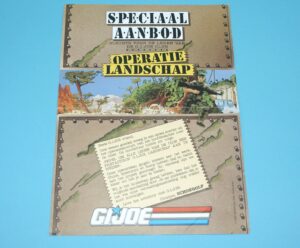 1988 GI JOE LEAFLET BROCHURE CATALOG OPERATIE LANDSCHAP OPERATION LANDSCAPE NL DUTCH HASBRO