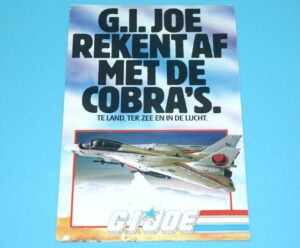 1988 GI JOE LEAFLET BROCHURE CATALOG "REKENT AF MET DE COBRA’S" NL DUTCH HASBRO