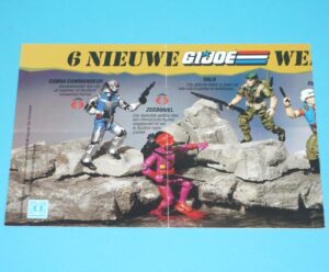 1988 GI JOE LEAFLET FOLDOUT ‘6 NIEUWE GI JOE’ BELGIUM BENELUX HASBRO