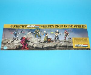 1988 GI JOE LEAFLET FOLDOUT ‘6 NIEUWE GI JOE’ BELGIUM BENELUX HASBRO
