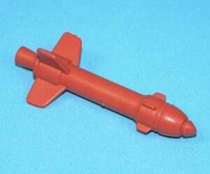 1988 GI JOE ROLLING THUNDER ORIGINAL SPARE PART SMALL MISSILE ROCKET HASBRO