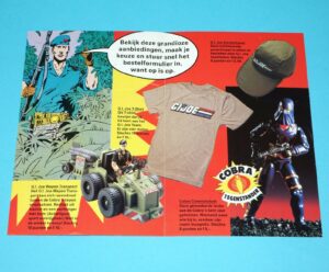 1989 GI JOE LEAFLET BROCHURE CATALOG "MAIL OFFER" NL BE BENELUX HASBRO