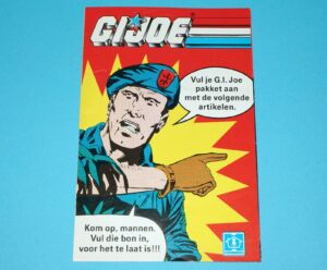 1989 GI JOE LEAFLET BROCHURE CATALOG "MAIL OFFER" NL BE BENELUX HASBRO