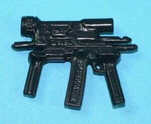 1993 GI JOE STREET FIGHTER II M. BISON v1 ORIGINAL SPARE PART SUBMACHINE GUN