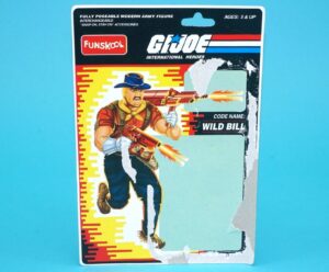 2001 GI JOE WILD BILL UNCUT FILE CARD CARDBACK FUNSKOOL INDIA