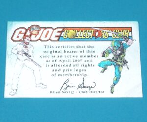 2007 GI JOE 25TH COPPERHEAD v3 FILE CARD FILECARD CLUB EXCLUSIVE HASBRO