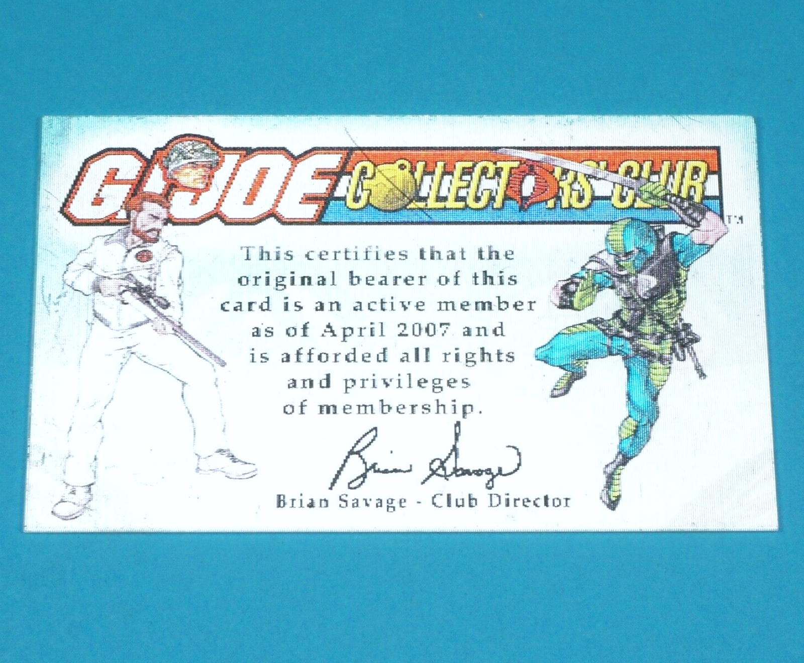2007 GI JOE 25TH COPPERHEAD v3 FILE CARD FILECARD CLUB EXCLUSIVE HASBRO