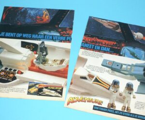 ADVENTURE PEOPLE MAGAZINE ADVERT DOUBLE PAGE 1982 DONALD DUCK FISHER PRICE