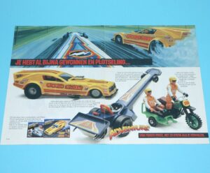 ADVENTURE PEOPLE MAGAZINE ADVERT DOUBLE PAGE 1982 DONALD DUCK FISHER PRICE