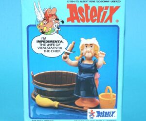 ASTERIX PLAY ACTION FIGURES 6204 IMPEDIMENTIA WIFE OF THE CHIEF BOXED UK BOX NRFB 1984 CEJI TOYCLOUD