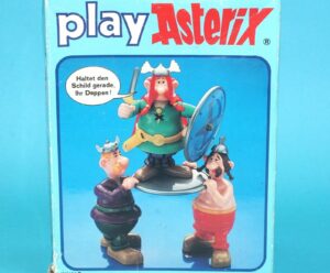 ASTERIX PLAY ACTION FIGURES 6242 VITALSTATISTIX & CARRIERS BOXED GERMAN BOX 1984 CEJI TOYCLOUD
