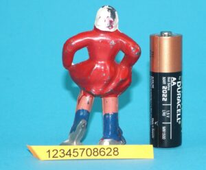 BARCLAY LEAD WINTER SERIES B-177 GIRL SKATER 1950s USA BRITAINS TIMPO