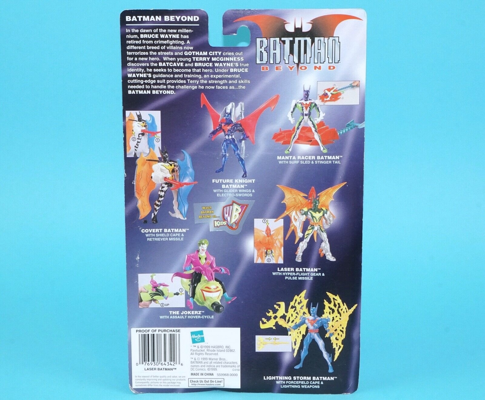 BATMAN BEYOND LASER BATMAN MOC MOSC 1999 HASBRO - Image 6
