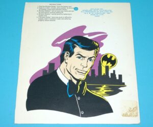 BATMAN WINDOW SLICKER CLING STICKER MOC MOSC 1989 APPLAUSE