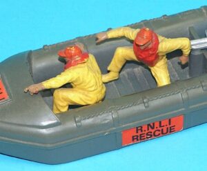 BRITAINS DEETAIL RNLI LIFEBOAT RAFT DINGHY 100% COMPLETE 1970s ENGLAND