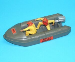 BRITAINS DEETAIL RNLI LIFEBOAT RAFT DINGHY 100% COMPLETE 1970s ENGLAND