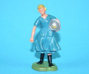 BRITAINS FARM #2051 H1555 H2051 FARMER’S DAUGHTER PVC 1960s HERALD ENGLAND HTF