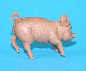 BRITAINS FARM #2189 H1567 H2189 PIGLET HEAD UP 1950s HERALD ENGLAND
