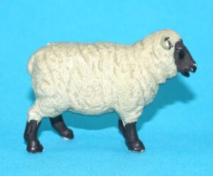 BRITAINS FARM #2202 H1571 H2202 SHEEP STANDING 1950s HERALD ENGLAND