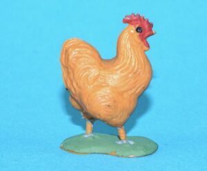 BRITAINS FARM #816 H2279 COCKS & HENS ASSORTED COCKEREL 1950s ENGLAND