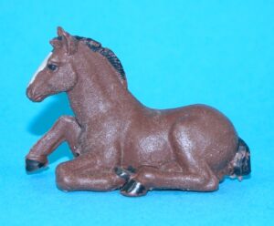 BRITAINS FARM #817 H2121 #2121 SUFFOLK FOAL LYING 1960s LEAD MOULD ENGLAND