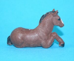 BRITAINS FARM #817 H2121 #2121 SUFFOLK FOAL LYING 1960s LEAD MOULD ENGLAND