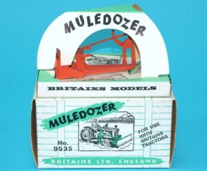 BRITAINS FARM #9535 MULEDOZER MIB ORIGINAL BOX 1960s ENGLAND