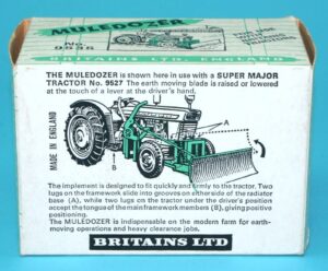 BRITAINS FARM #9535 MULEDOZER MIB ORIGINAL BOX 1960s ENGLAND