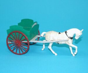 BRITAINS FARM #45F 9502 MILK FLOAT & HORSE 1960s ENGLAND