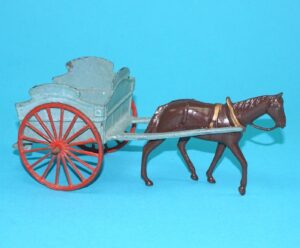 BRITAINS LEAD FARM No. 45F MILK FLOAT & HORSE 1920s ENGLAND