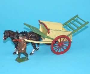 BRITAINS LEAD FARM No. 4F TUMBREL CART & CARTER MIB ORIGINAL BOX 1950s ENGLAND