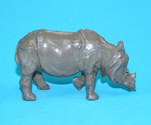 BRITAINS LEAD ZOO No. 951 BABY RHINOCEROS 1930s ENGLAND