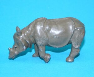 BRITAINS LEAD ZOO No. 951 BABY RHINOCEROS 1930s ENGLAND
