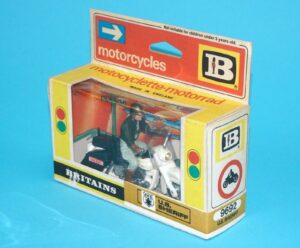 BRITAINS ROAD SERIES #9692 HARLEY DAVIDSON U.S. SHERIFF MIB 1970s ENGLAND