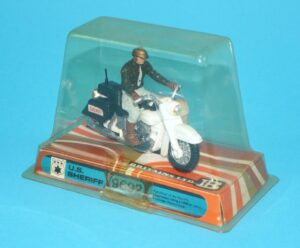 BRITAINS ROAD SERIES #9692 HARLEY DAVIDSON U.S. SHERIFF MIB BUBBLE PACK 1970s ENGLAND