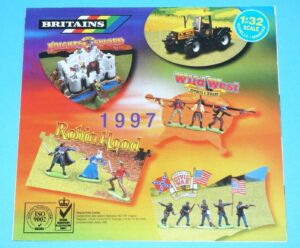 BRITAINS TOY CATALOG 1997 FOLDOUT CATALOGUE KATALOG