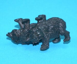 BRITAINS ZOO #1337 BROWN BEAR CUB 1960s FACTORY ERROR SIAMESE TWINS ENGLAND