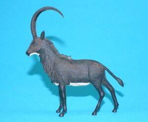 BRITAINS ZOO #1359 SABLE ANTELOPE 1960s BLACK VARIANT ENGLAND