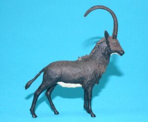 BRITAINS ZOO #1359 SABLE ANTELOPE 1960s BLACK VARIANT ENGLAND