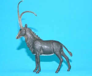 BRITAINS ZOO #1359 SABLE ANTELOPE 1960s BLACK VARIANT ENGLAND