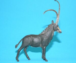 BRITAINS ZOO #1359 SABLE ANTELOPE 1960s BLACK VARIANT ENGLAND